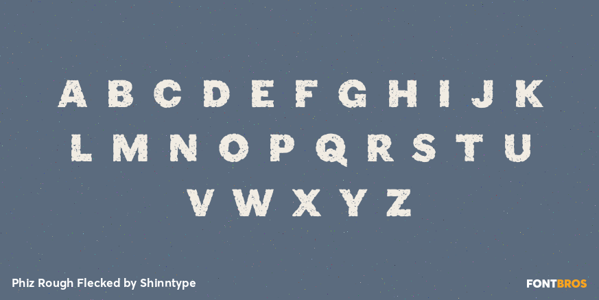 Phiz Rough Flecked Font Poster #3