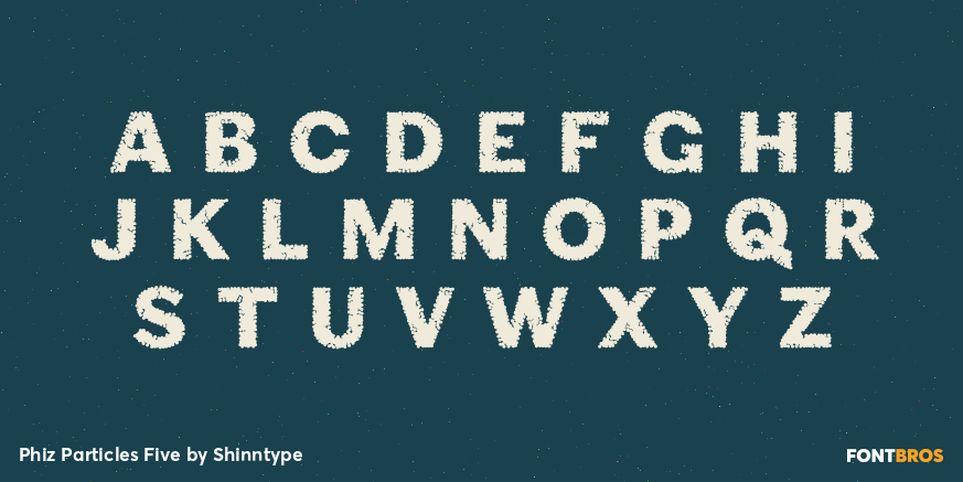 Phiz Particles Five Font Poster #2