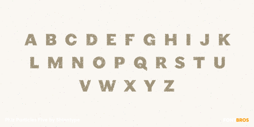 Phiz Particles Five Font Poster #3