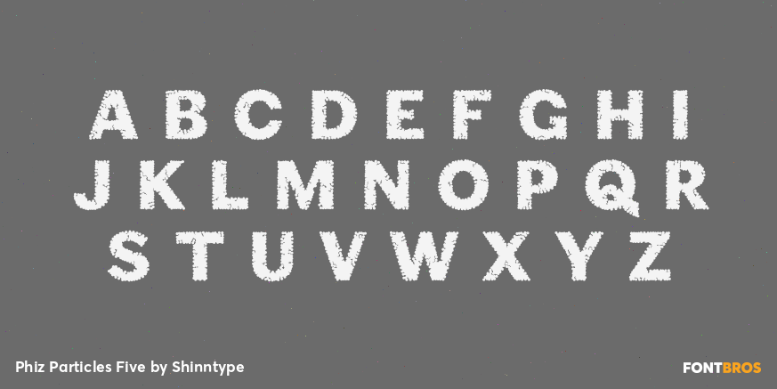 Phiz Particles Five Font Poster #1