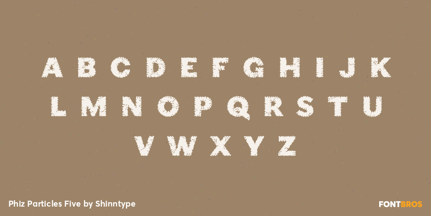 Phiz Particles Five Font Poster #1