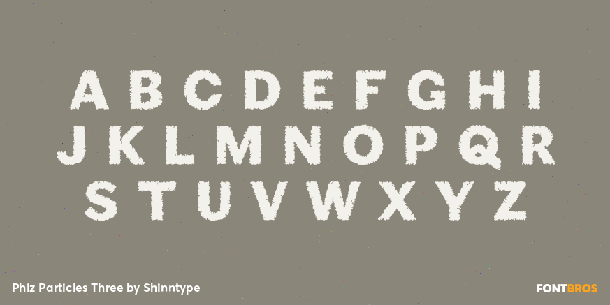 Phiz Particles Three Font Poster #2