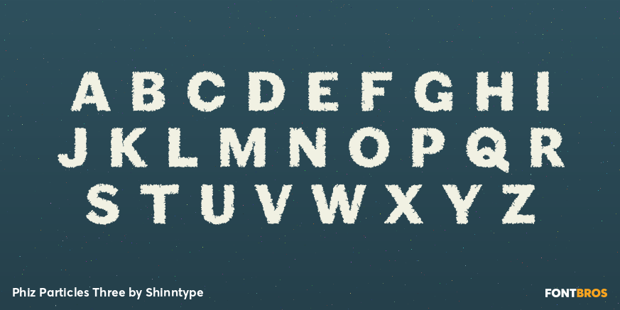 Phiz Particles Three Font Poster #1