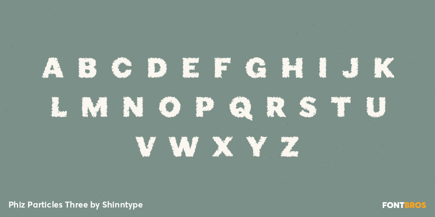 Phiz Particles Three Font Poster #1