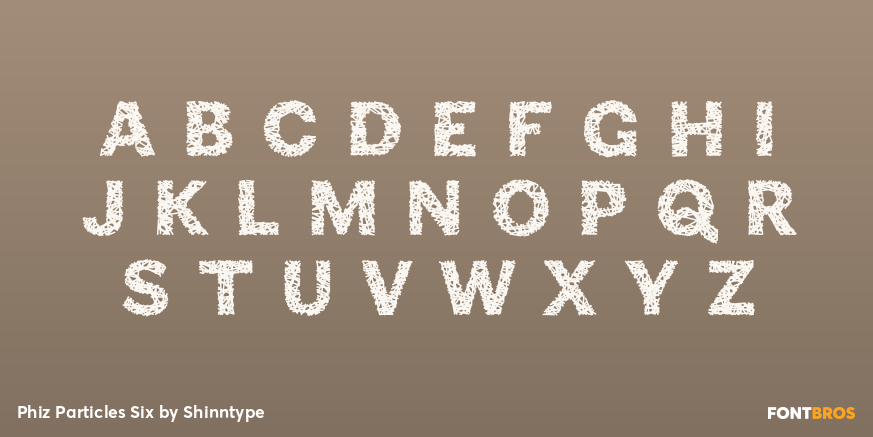 Phiz Particles Six Font Poster #2