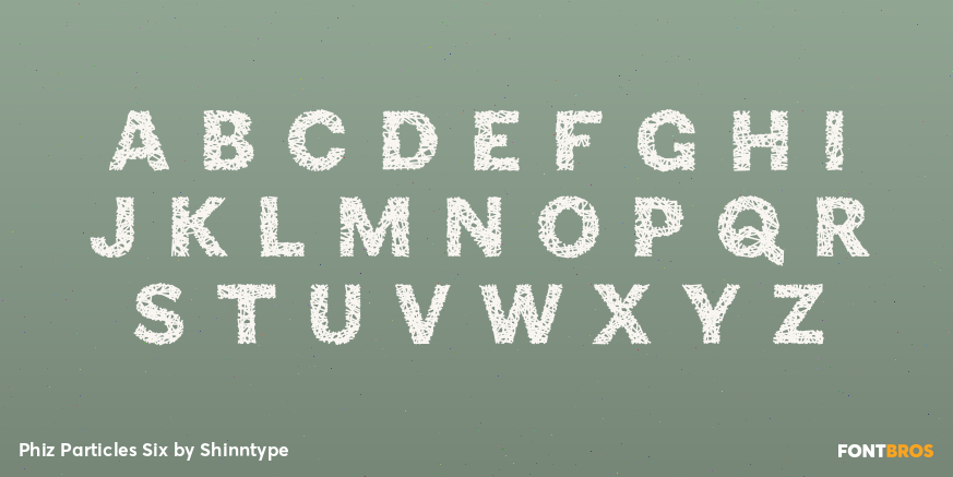 Phiz Particles Six Font Poster #1