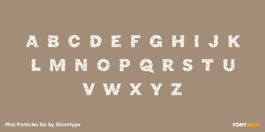 Phiz Particles Six Font Poster #1