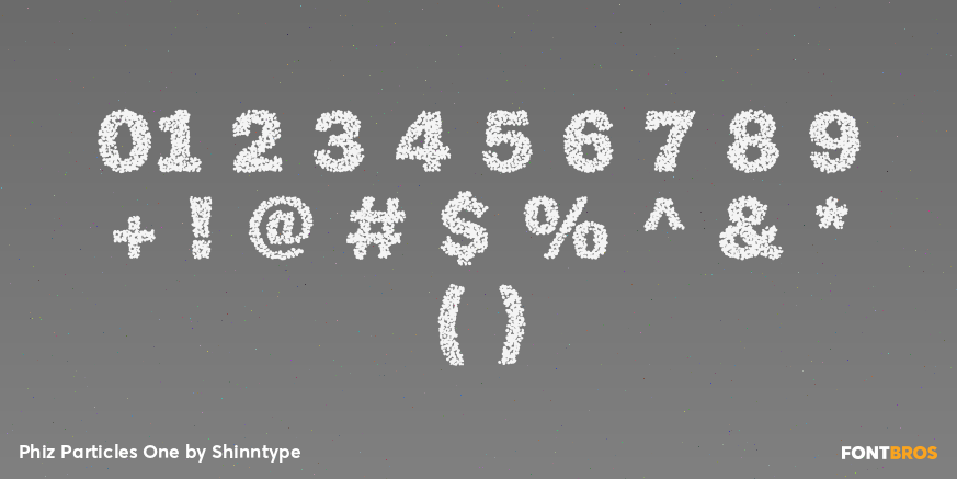 Phiz Particles One Font Poster #4