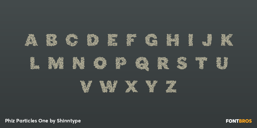 Phiz Particles One Font Poster #1