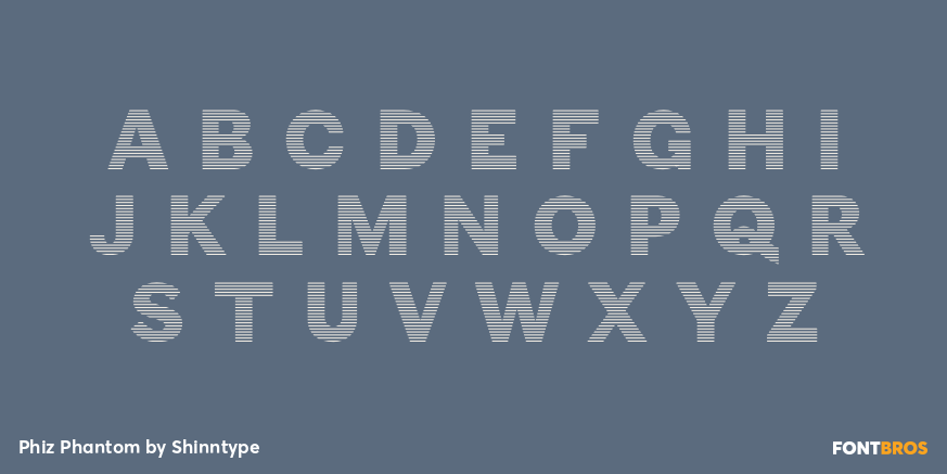 Phiz Phantom Font Poster #2