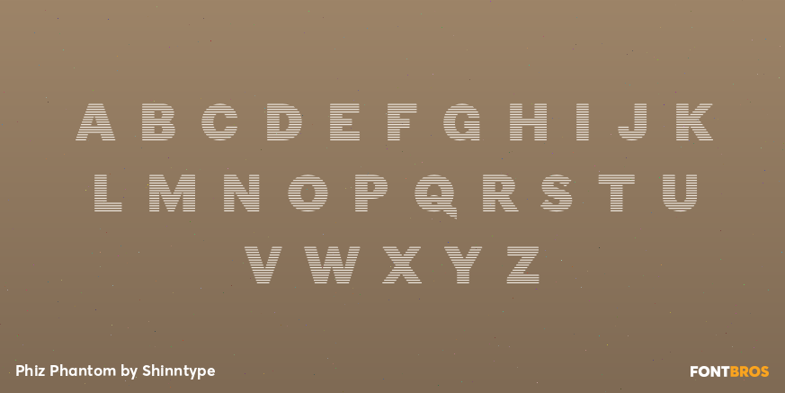 Phiz Phantom Font Poster #3