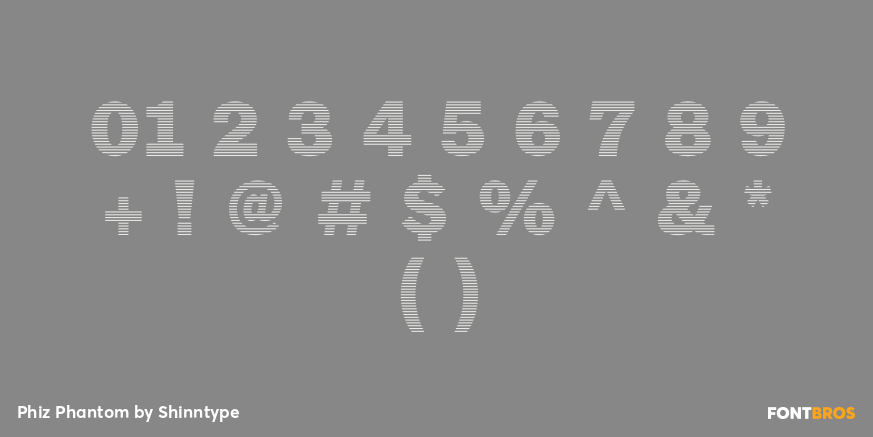 Phiz Phantom Font Poster #4