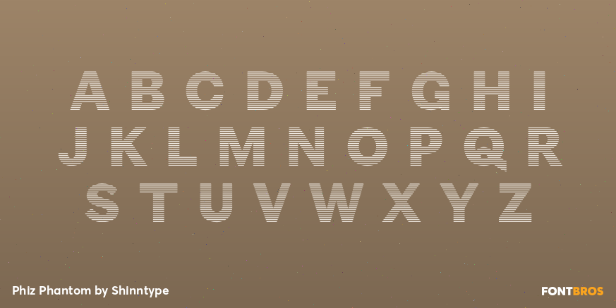 Phiz Phantom Font Poster #1
