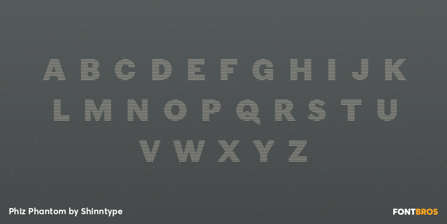 Phiz Phantom Font Poster #1