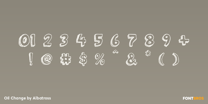 Oil Change Font Poster #1