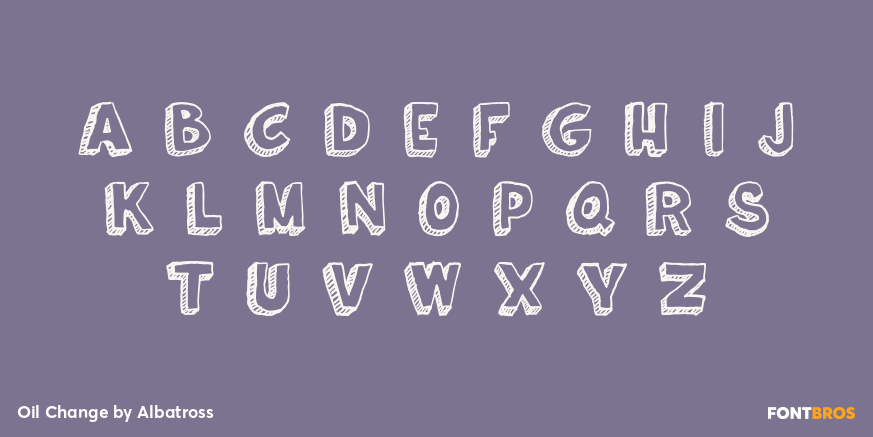 Oil Change Font Poster #2