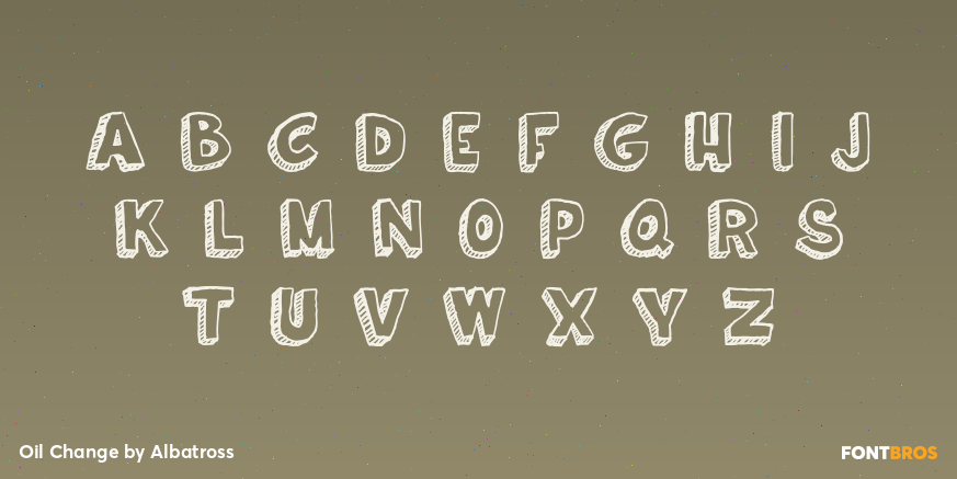 Oil Change Font Poster #1