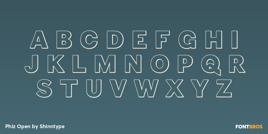 Phiz Open Font Poster #2