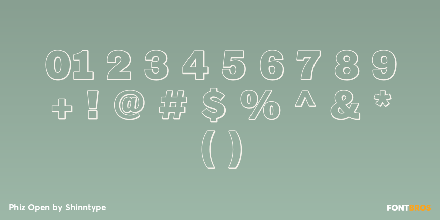 Phiz Open Font Poster #4