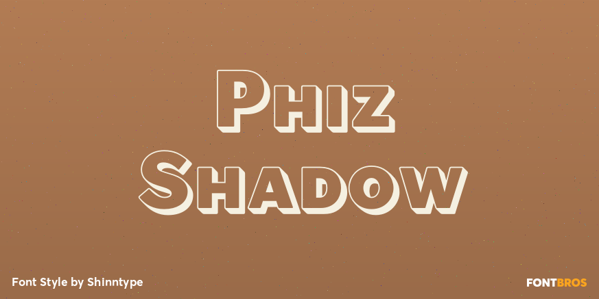 Phiz Shadow Font Poster #1