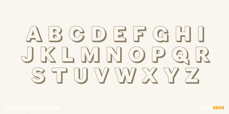Phiz Shadow Font Poster #2