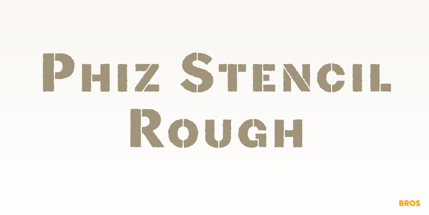 Phiz Stencil Rough Poster