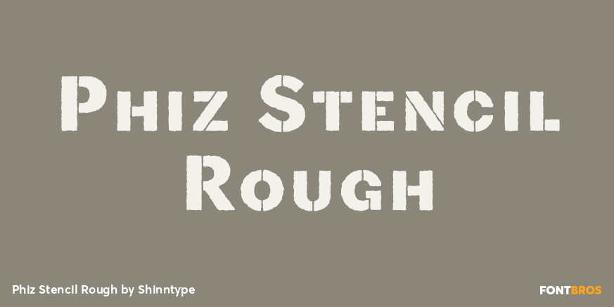 Phiz Stencil Rough Poster