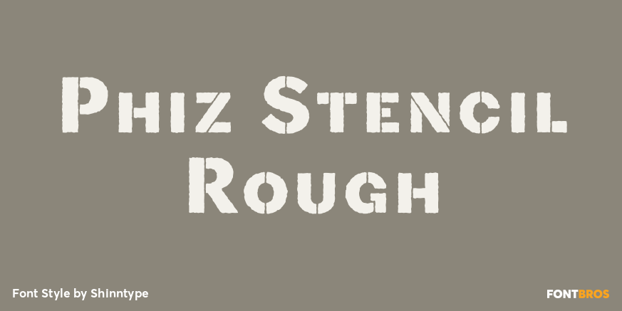 Phiz Stencil Rough Poster