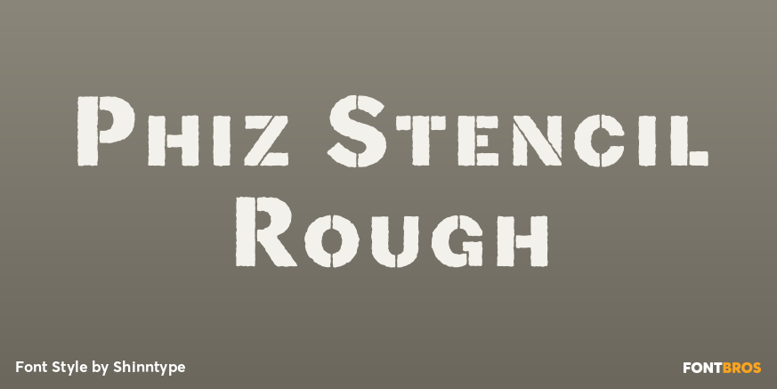 Phiz Stencil Rough Poster