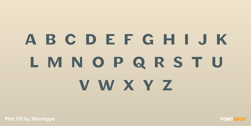 Phiz Fill Font Poster #3