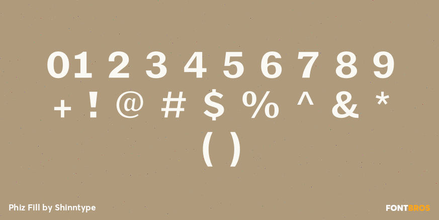 Phiz Fill Font Poster #4