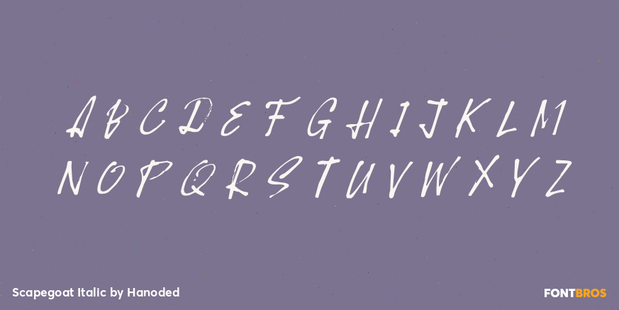 Scapegoat Italic Font Poster #2