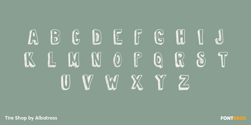 Tire Shop Font Poster #3