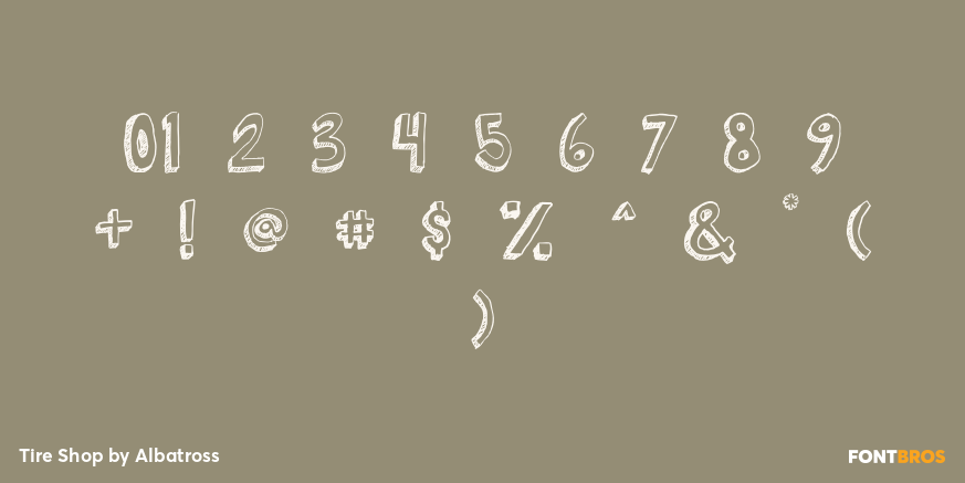 Tire Shop Font Poster #4