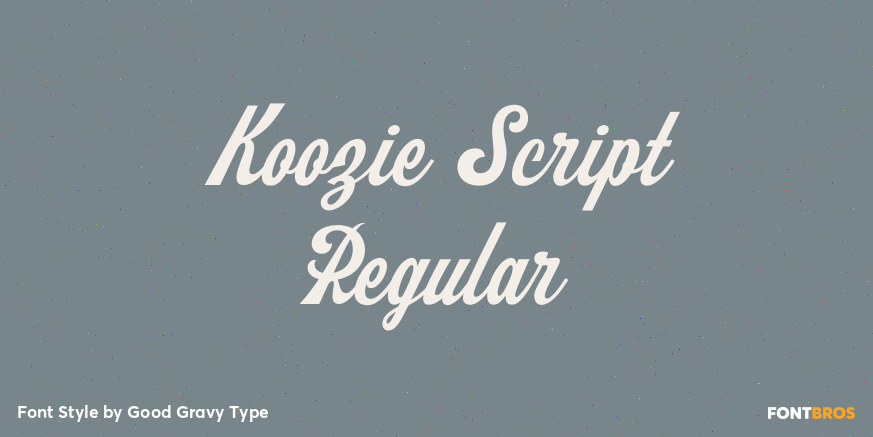 Koozie Script Regular Poster