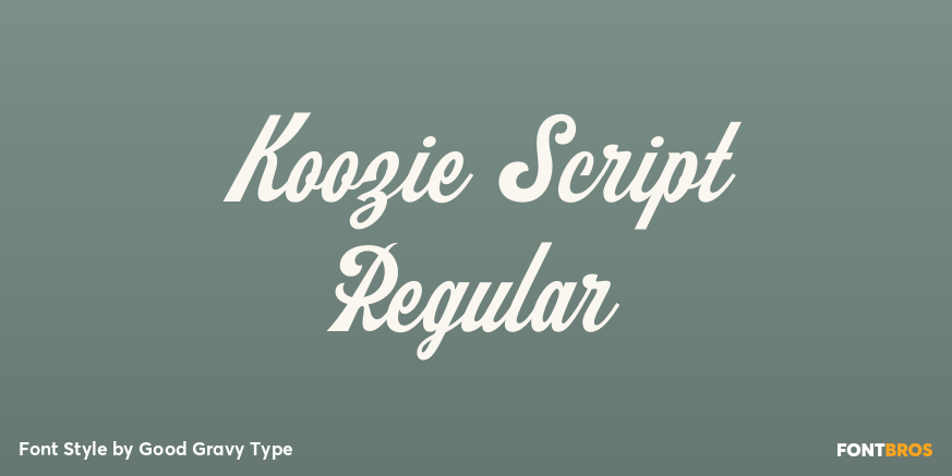 Koozie Script Regular Poster