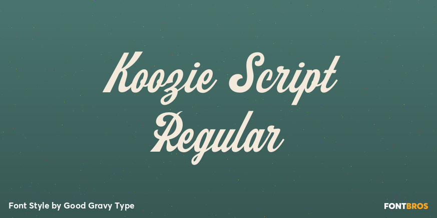 Koozie Script Regular Poster