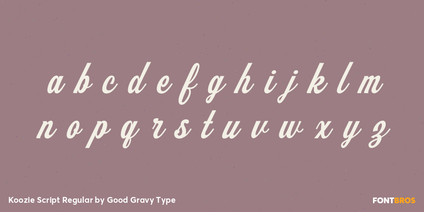 Koozie Script Regular Font Poster #1