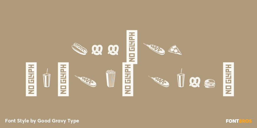 Koozie Script Icons Font Poster