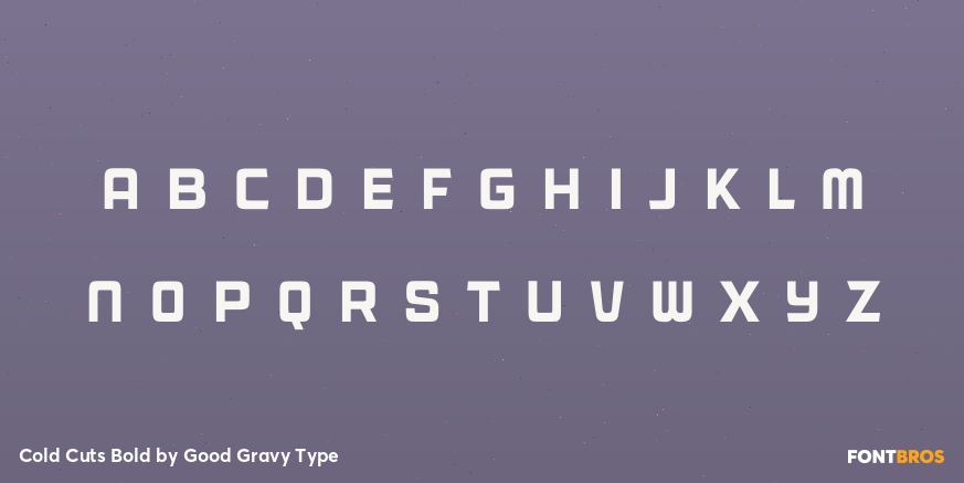 Cold Cuts Bold Font Poster #3