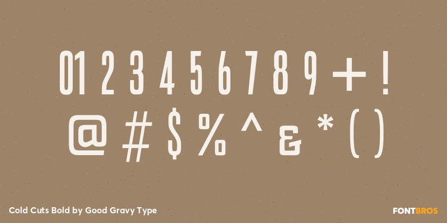 Cold Cuts Bold Font Poster #4