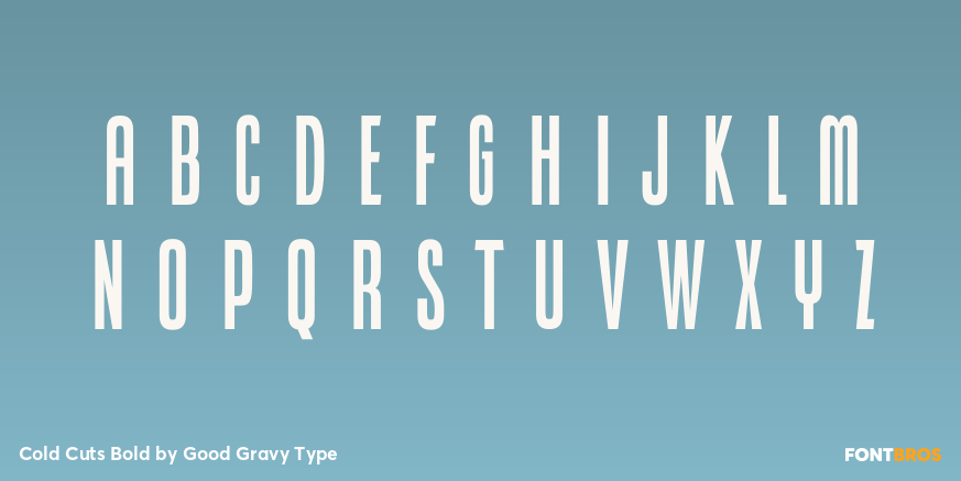 Cold Cuts Bold Font Poster #1