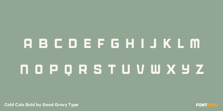 Cold Cuts Bold Font Poster #1