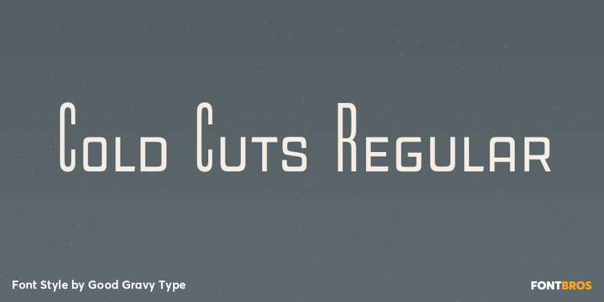 Cold Cuts Regular Font Poster #1