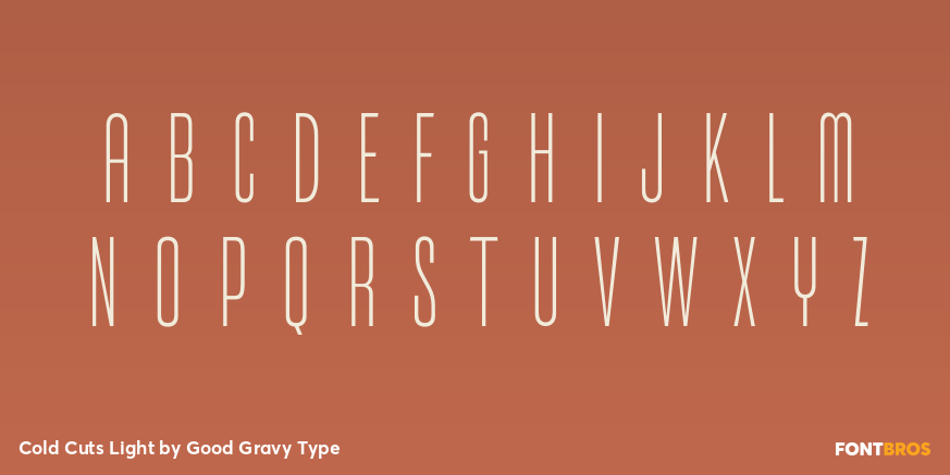 Cold Cuts Light Font Poster #2