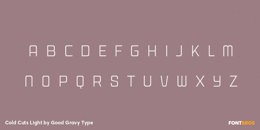 Cold Cuts Light Font Poster #3