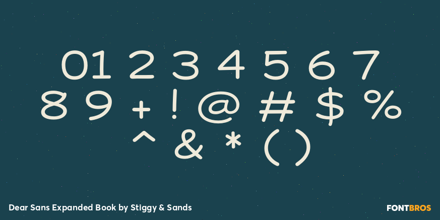 Dear Sans Expanded Book Font Poster #4