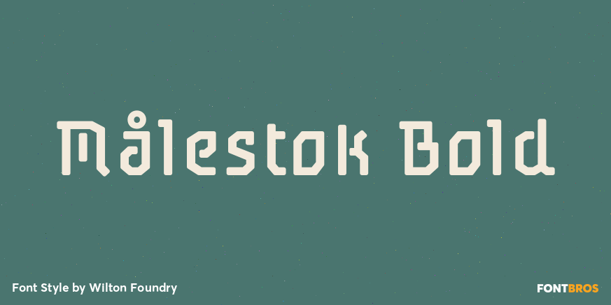 Målestok Bold Font Poster #1