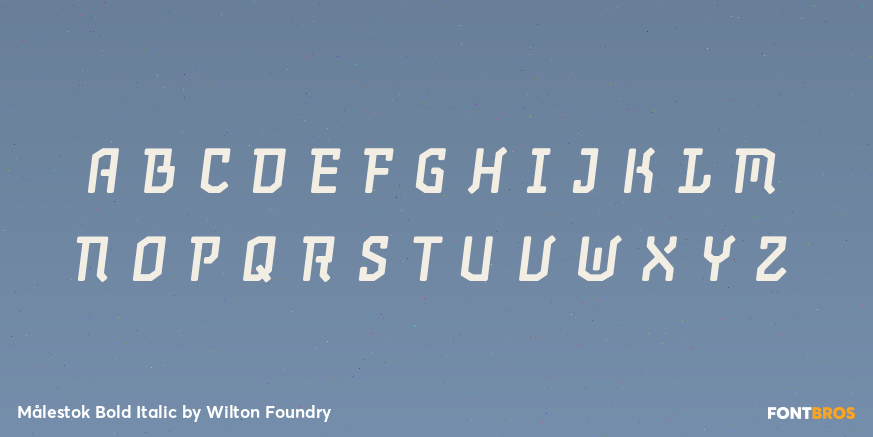 Målestok Bold Italic Font Poster #2