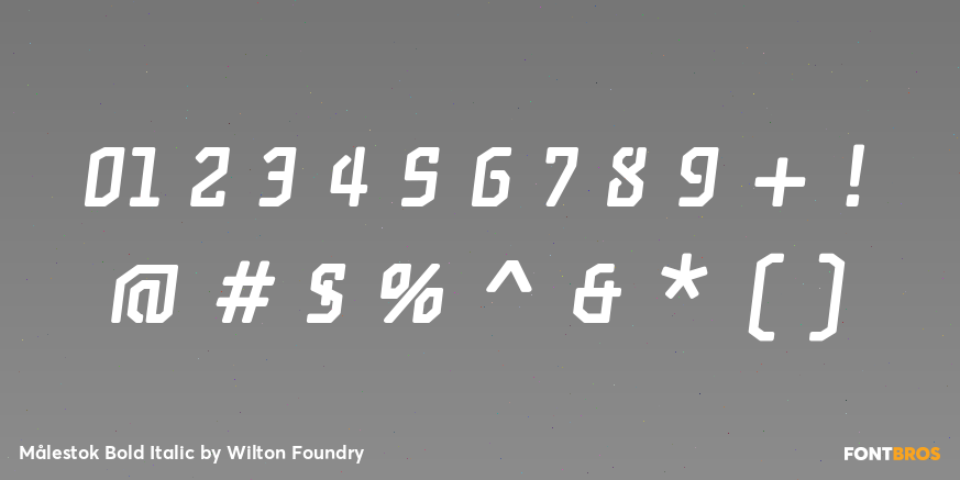 Målestok Bold Italic Font Poster #4